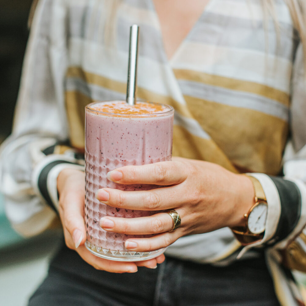 Smoothie-vastgehouden